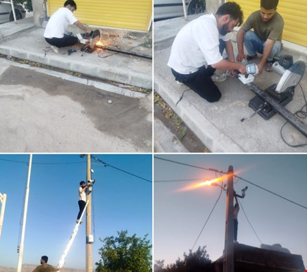 نصب دوربین های مدار بسته در ورودی روستای منگودرز